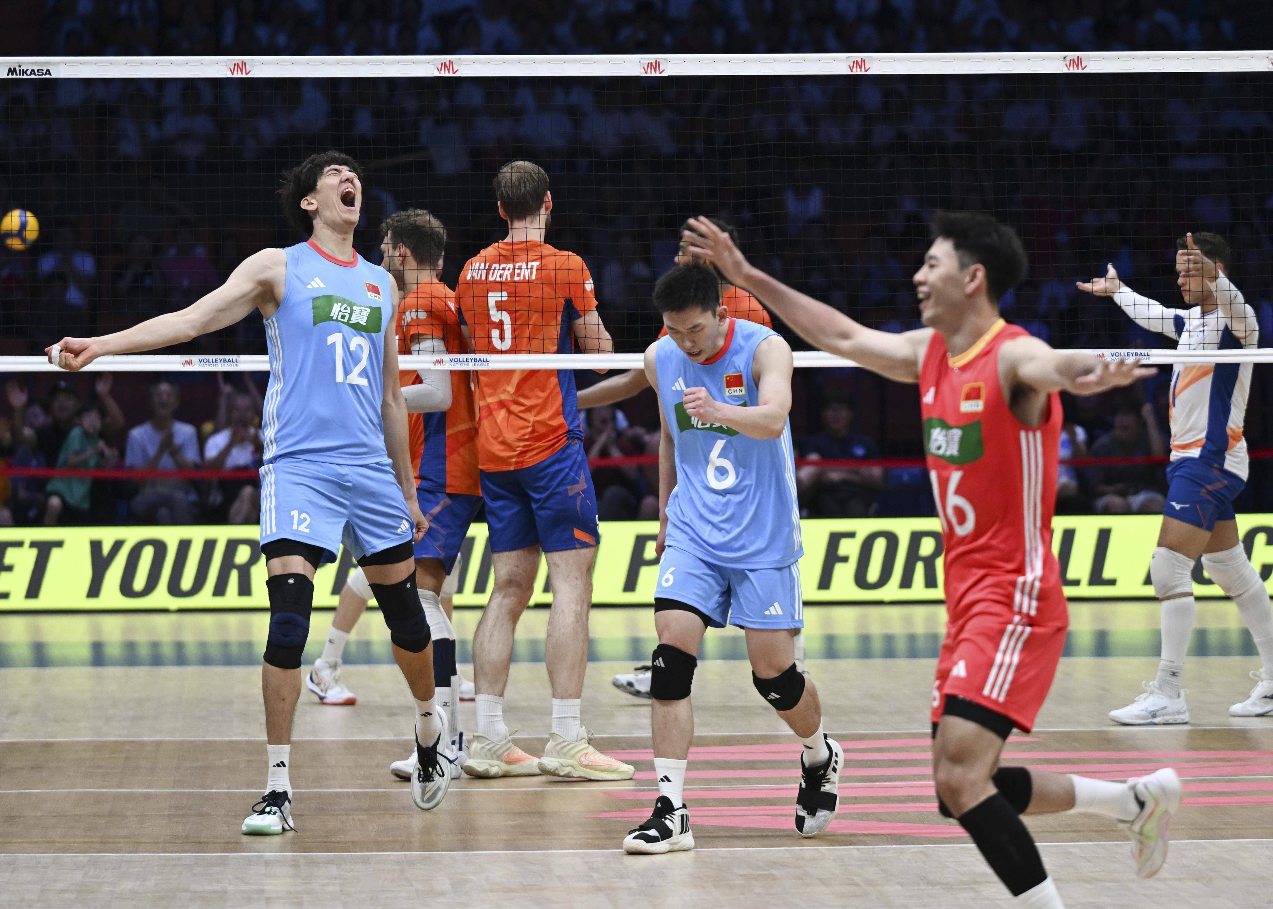 中国男排逆转战胜德国进入半决赛