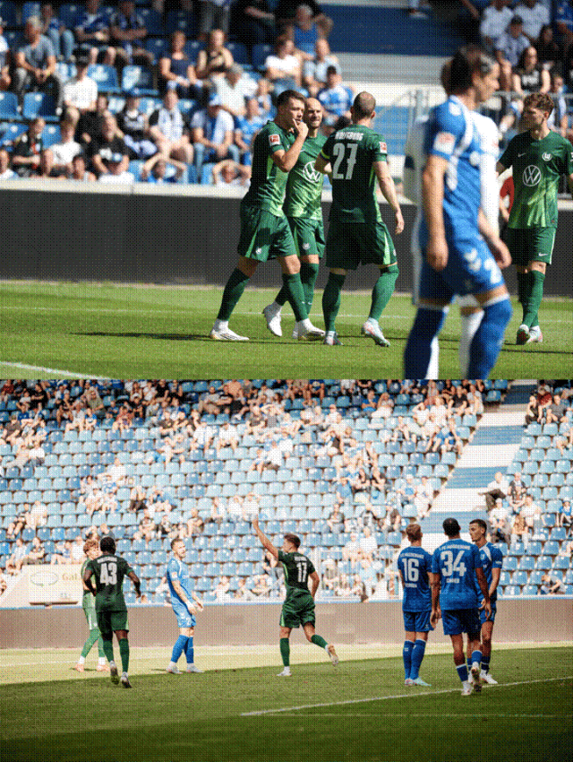 关于沃尔夫斯堡战胜对手，豪取三分的信息